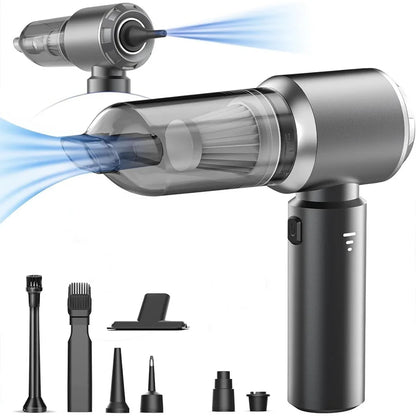 Powerful Car Vacuum Cleaner | Cordless Portable Car Cleaner | Powerful Air Duster Suitable for Home Appliances and Hair Dryers