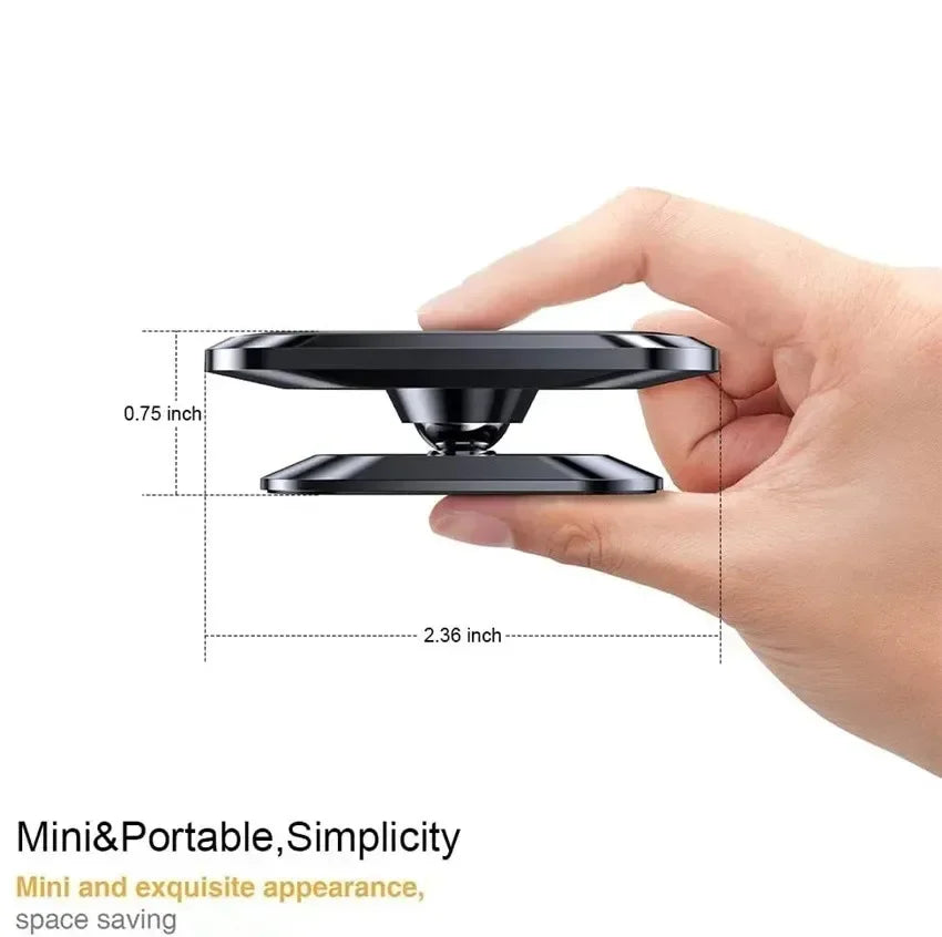 Magnetic Car Phone Holder 360 Rotatable Mini Strip Shape Stand For Huawei Metal Strong Magnet GPS Car Mount for Phone 14