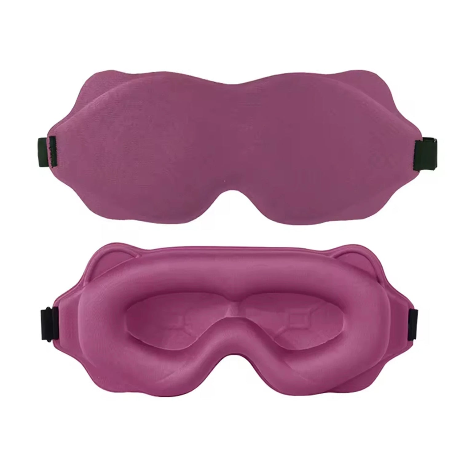 Sleep Eye Mask 3D Contoured Design Memory Foam Light Blocking Adjustable Strap for Travel Nap Airplane Soft Comfortable
