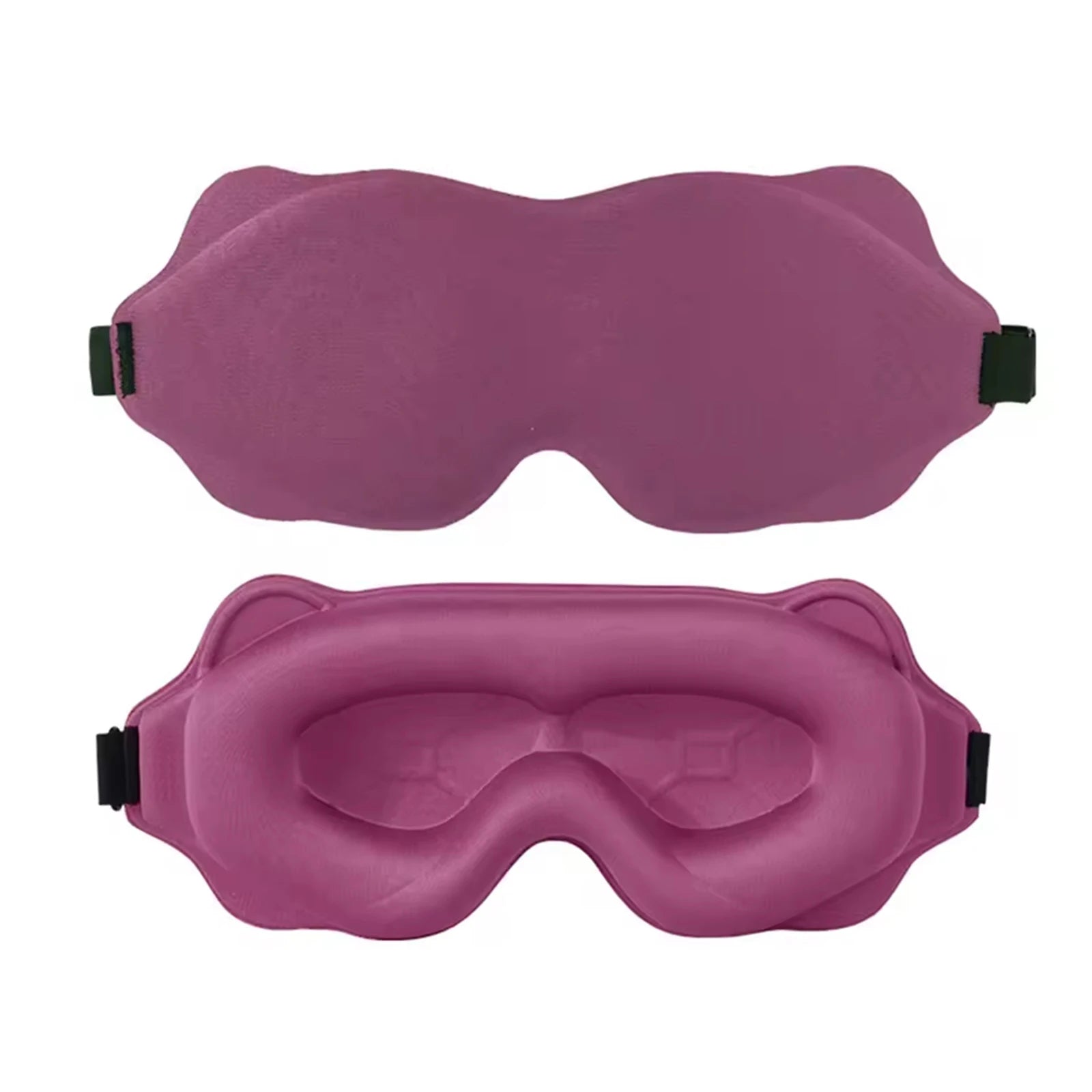 Sleep Eye Mask 3D Contoured Design Memory Foam Light Blocking Adjustable Strap for Travel Nap Airplane Soft Comfortable