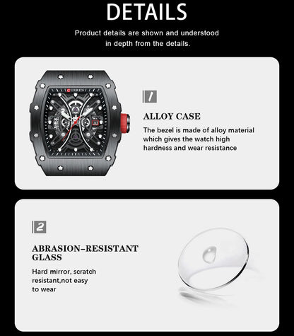 CURREN Mens Watch Luxury Quartz Wristwatch