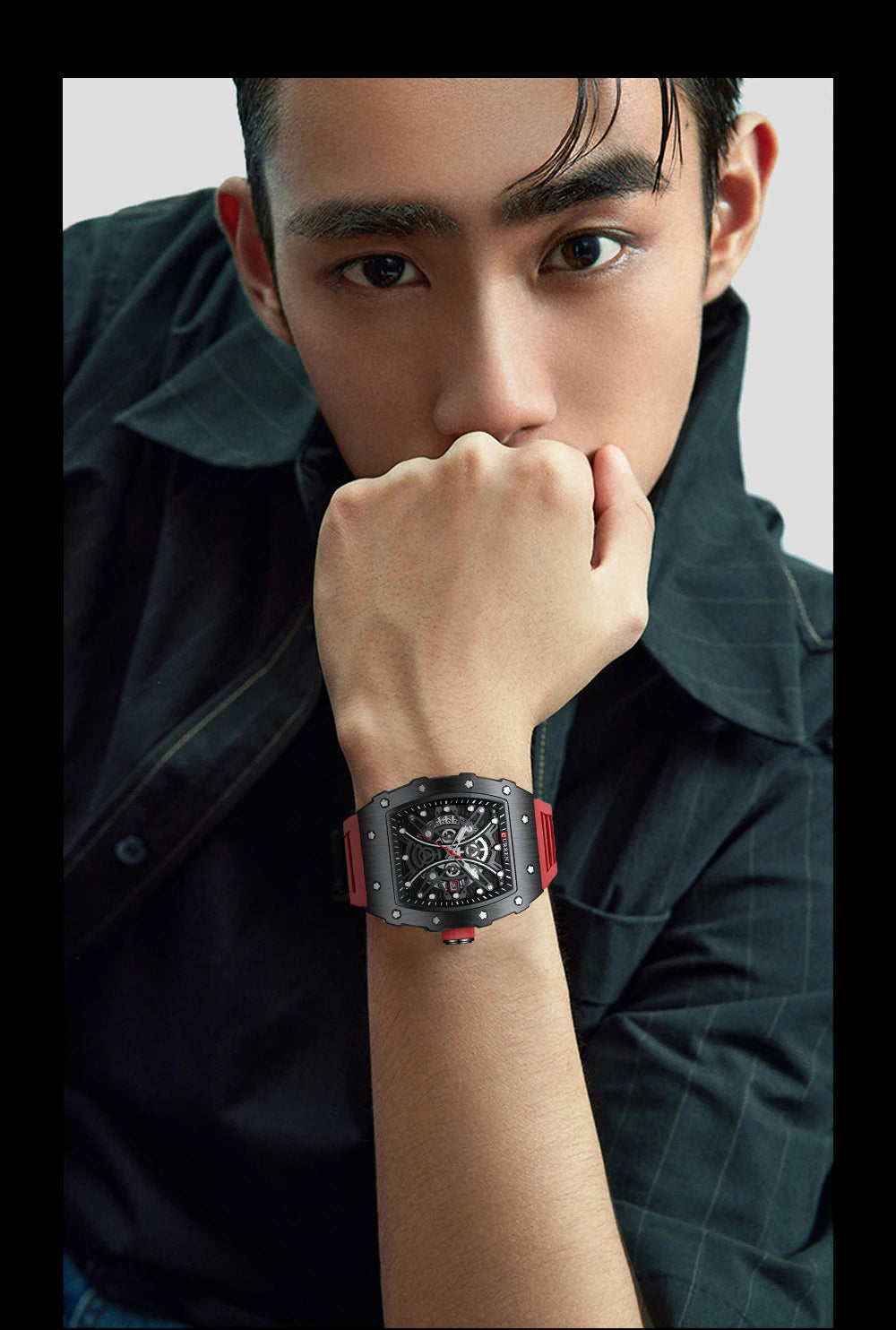CURREN Mens Watch Luxury Quartz Wristwatch Stainless Steel Waterproof Chronograph Fashion Clock Watch for Men