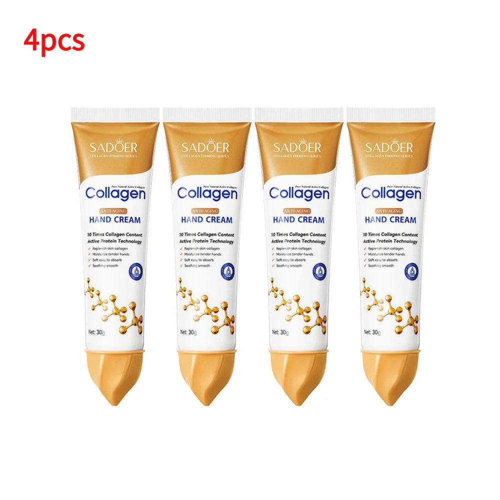 Collagen Hand Cream Skin Soften Nourish Moisturizing Korean Skin Care Cracked Repair Hand Skin Care Products