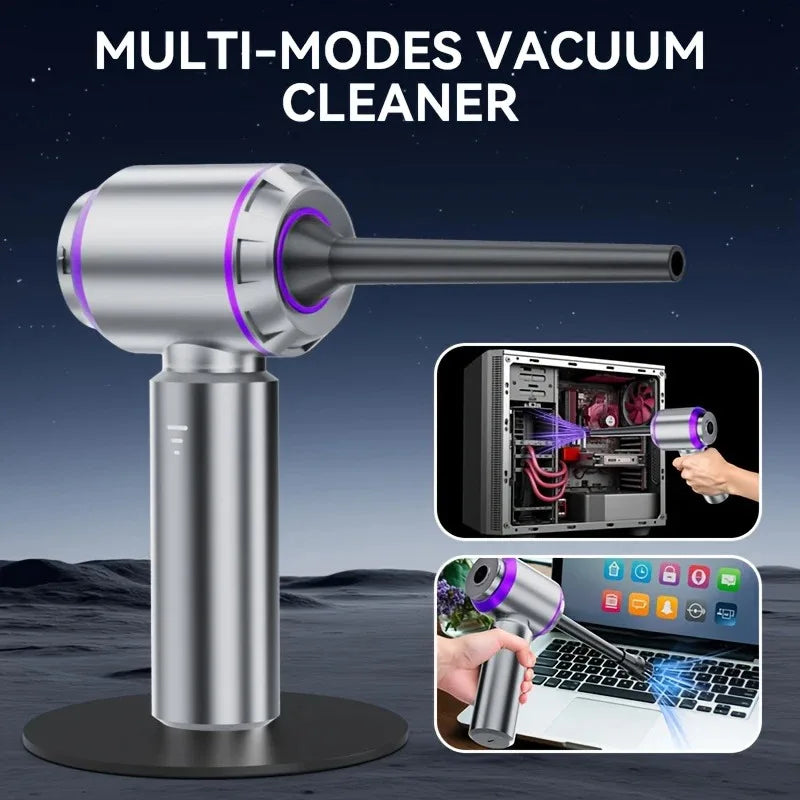 Powerful Car Vacuum Cleaner | Cordless Portable Car Cleaner | Powerful Air Duster Suitable for Home Appliances and Hair Dryers