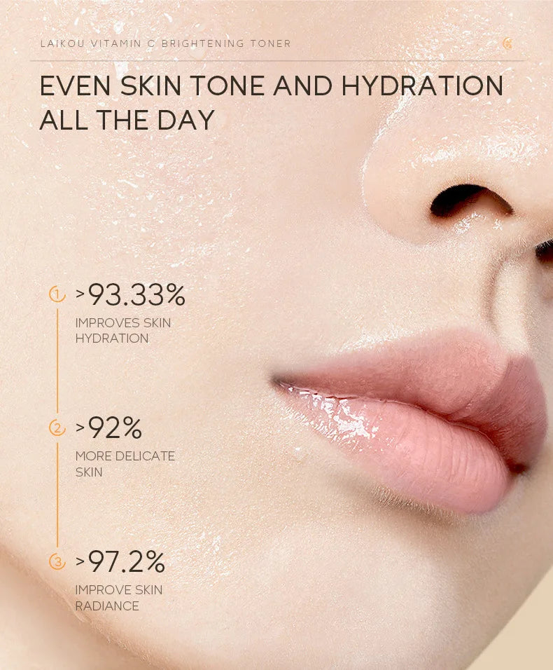 Vitamin C Brightening Toner 100ml Skin Care Hydrating Moisturizer for Glowing Skin with Antioxidant Properties Korean Skin Care