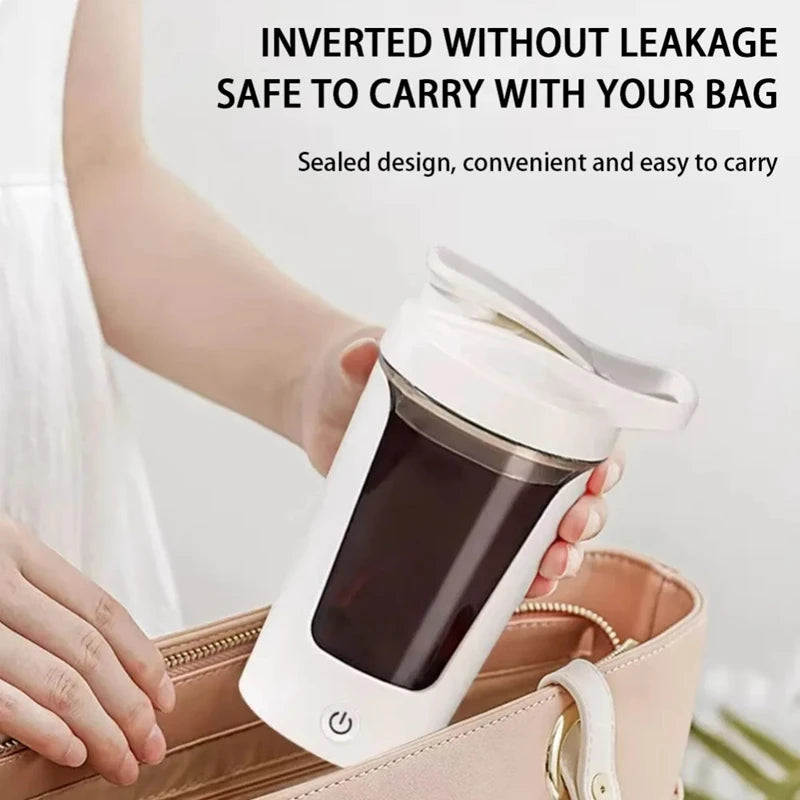 450ml USB Charging Electric Shaker Cup Portable Protein Mixer Bottle For Meal Replacement Shake Gym Sports Water Bottle