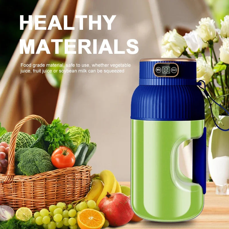 1000ml Portable Juice Blender, USB Charging Juice Blender, Orange-Lemon Juice Cup, Fruit Smoothie Blender, Kitchen Tools