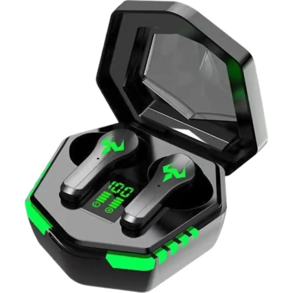 Low Latency Gaming Wireless Earbuds Bluetooth 5.2, Dual Mode Music Game TWS Earphones with LED Digital Charging Case