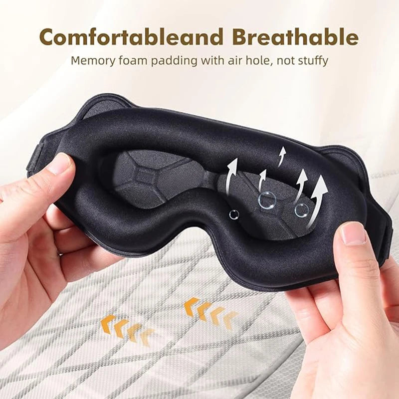 Sleep Eye Mask Weighted for Side Sleeper Men Women 3D Contoured Sleeping Mask No Eye Pressure 100% Blockout Soft Comfortable Eye