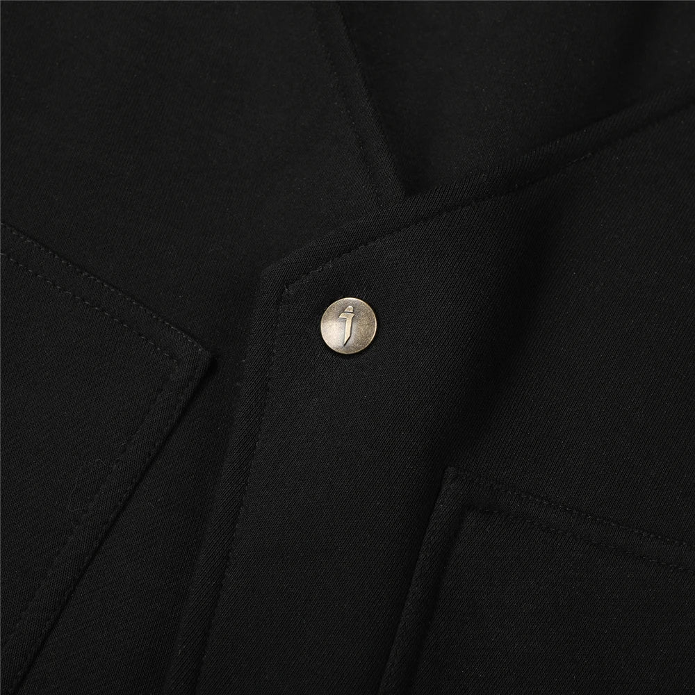 11 BYBB'S DARK 2025 Turtleneck Fake two Hoodie Techwear Men Functional Hoodies Hip Hop Streetwear Pullover Sweatshirts Oversized