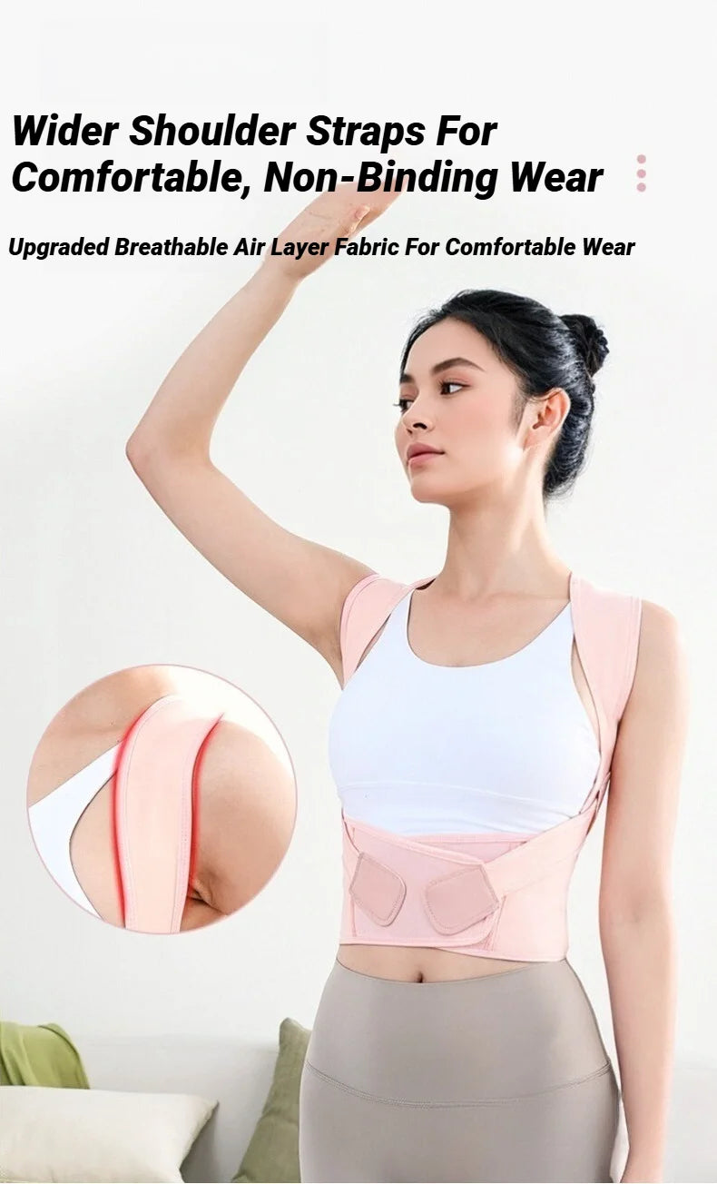 Back Brace Posture Corrector For Women And Men, Shoulder Straightener Adjustable Full Support Upper Lower Pain Relief Belt