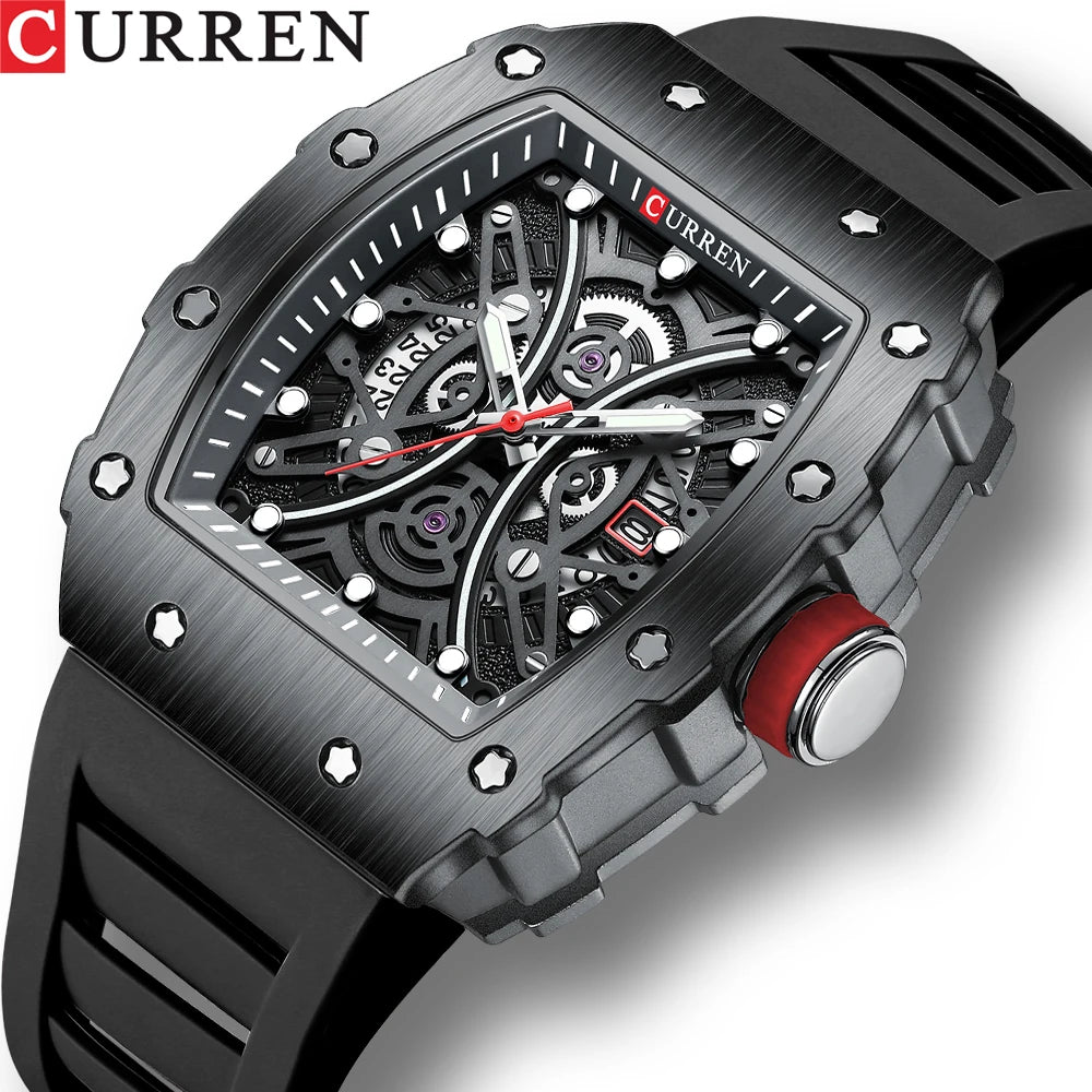 CURREN Mens Watch Luxury Quartz Wristwatch
