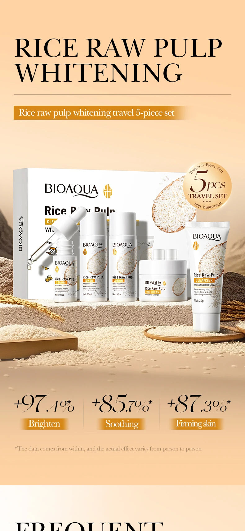 Rice Puree Skin Care Set &amp; Soap 
