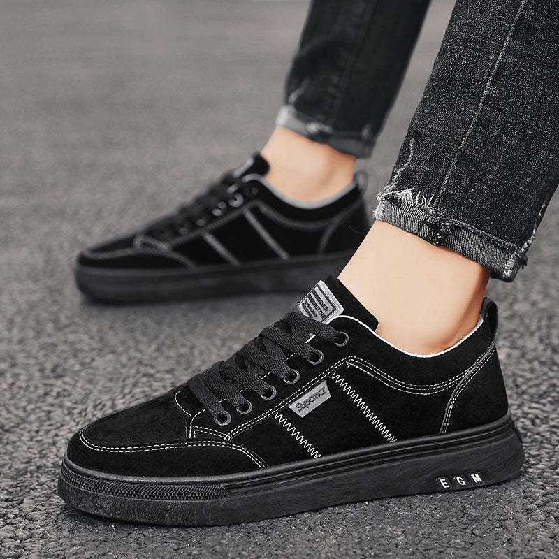 Men's Shoes 2026 New Spring Work Safety Shoes, Anti-slip, Wear-resistant, Versatile Casual Sports Work Shoes, Men's Board Shoes