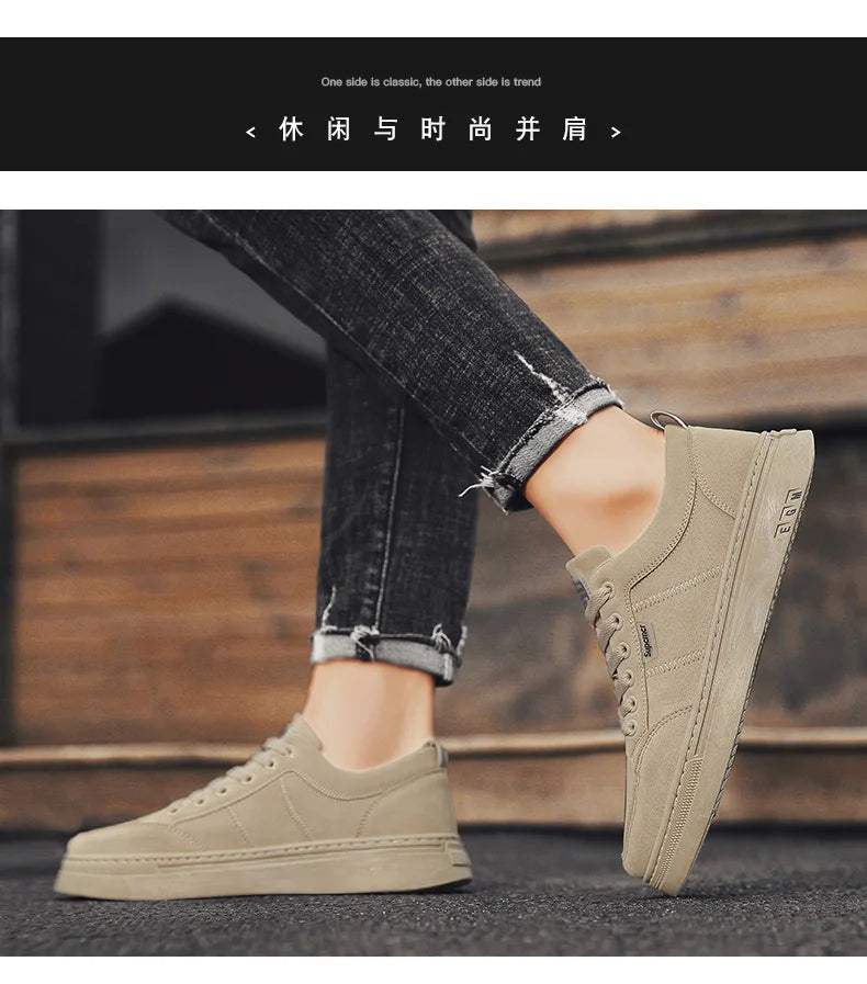 Men's Shoes 2026 New Spring Work Safety Shoes, Anti-slip, Wear-resistant, Versatile Casual Sports Work Shoes, Men's Board Shoes