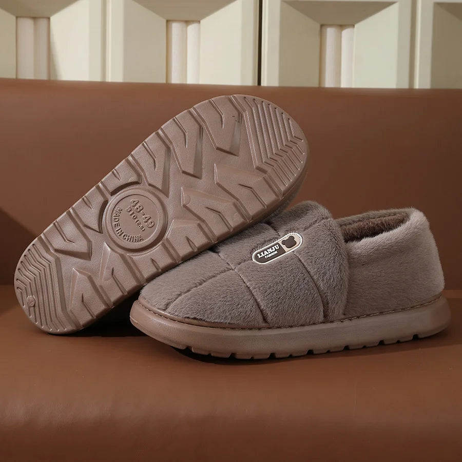 Men's Winter Shoes 2025 Indoors Casual Large-Sized Cheap Shoes Clearance Free Shipping Thermal Insulation Lining Slip-Resistant
