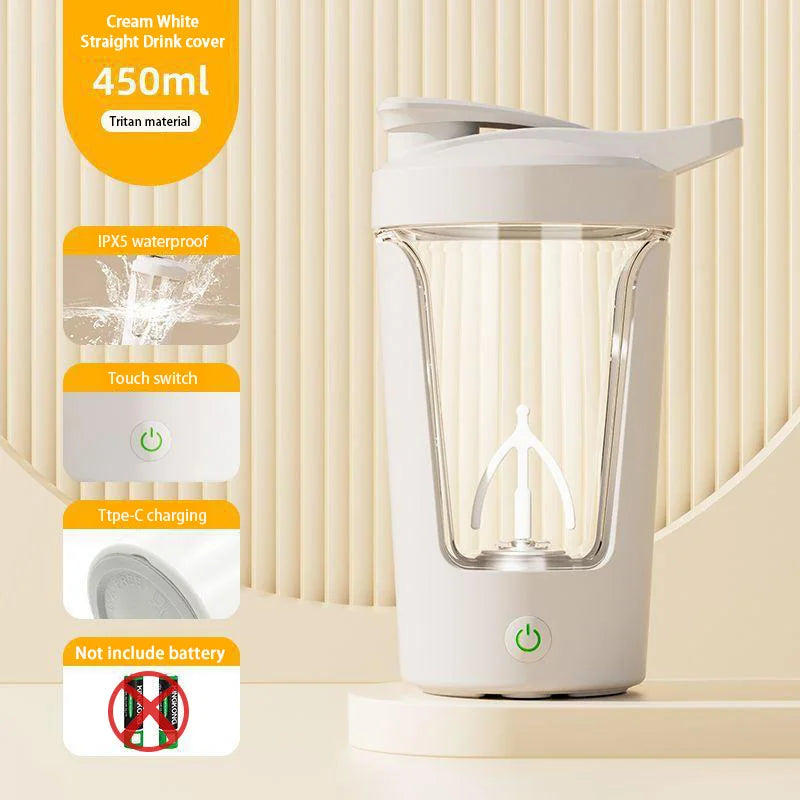 450ml USB Charging Electric Shaker Cup Portable Protein Mixer Bottle For Meal Replacement Shake Gym Sports Water Bottle