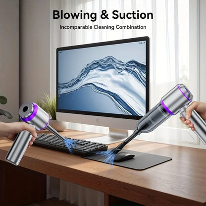 Powerful Car Vacuum Cleaner | Cordless Portable Car Cleaner | Powerful Air Duster Suitable for Home Appliances and Hair Dryers