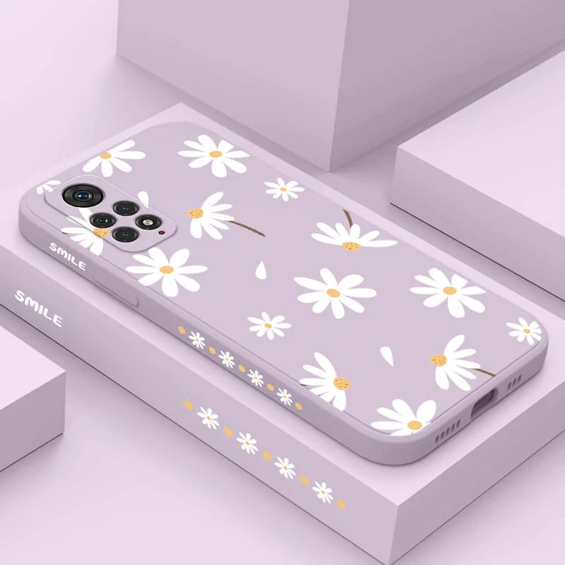 Plain Daisies Phone Case For Xiaomi Redmi Note 14 13 12 12S 11 11S 10 10A 10T 10S 9T 9 8 7 Pro Plus 10C 4G 5G Cover