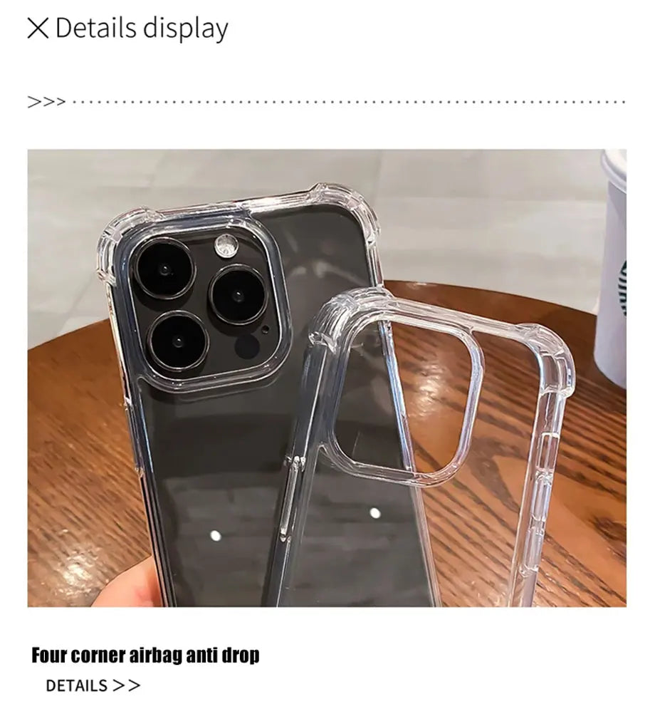 Luxury Shockproof Clear Phone Case