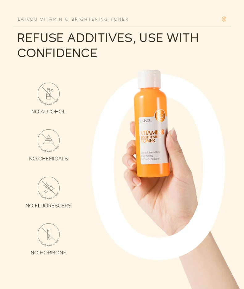 Vitamin C Brightening Toner 100ml Skin Care Hydrating Moisturizer for Glowing Skin with Antioxidant Properties Korean Skin Care