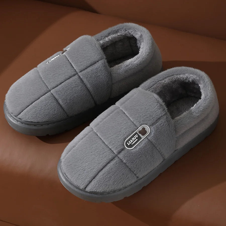 Men's Winter Shoes 2025 Indoors Casual Large-Sized Cheap Shoes Clearance Free Shipping Thermal Insulation Lining Slip-Resistant