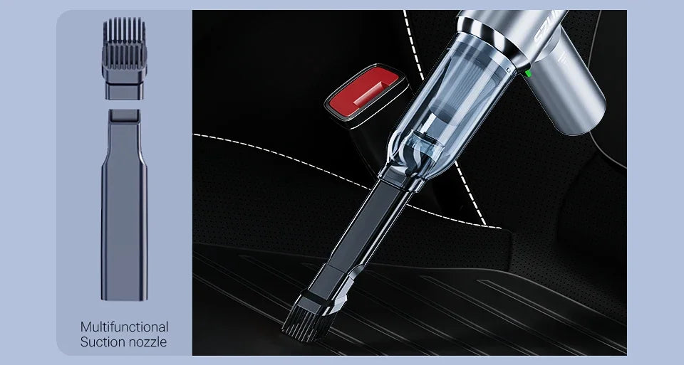 Car Vacuum Cleaner Strong Suction Cordless Wireless Cleaner Portable HandHeld Vacuum Cleaner Cleaning Machine Home Dust Blower