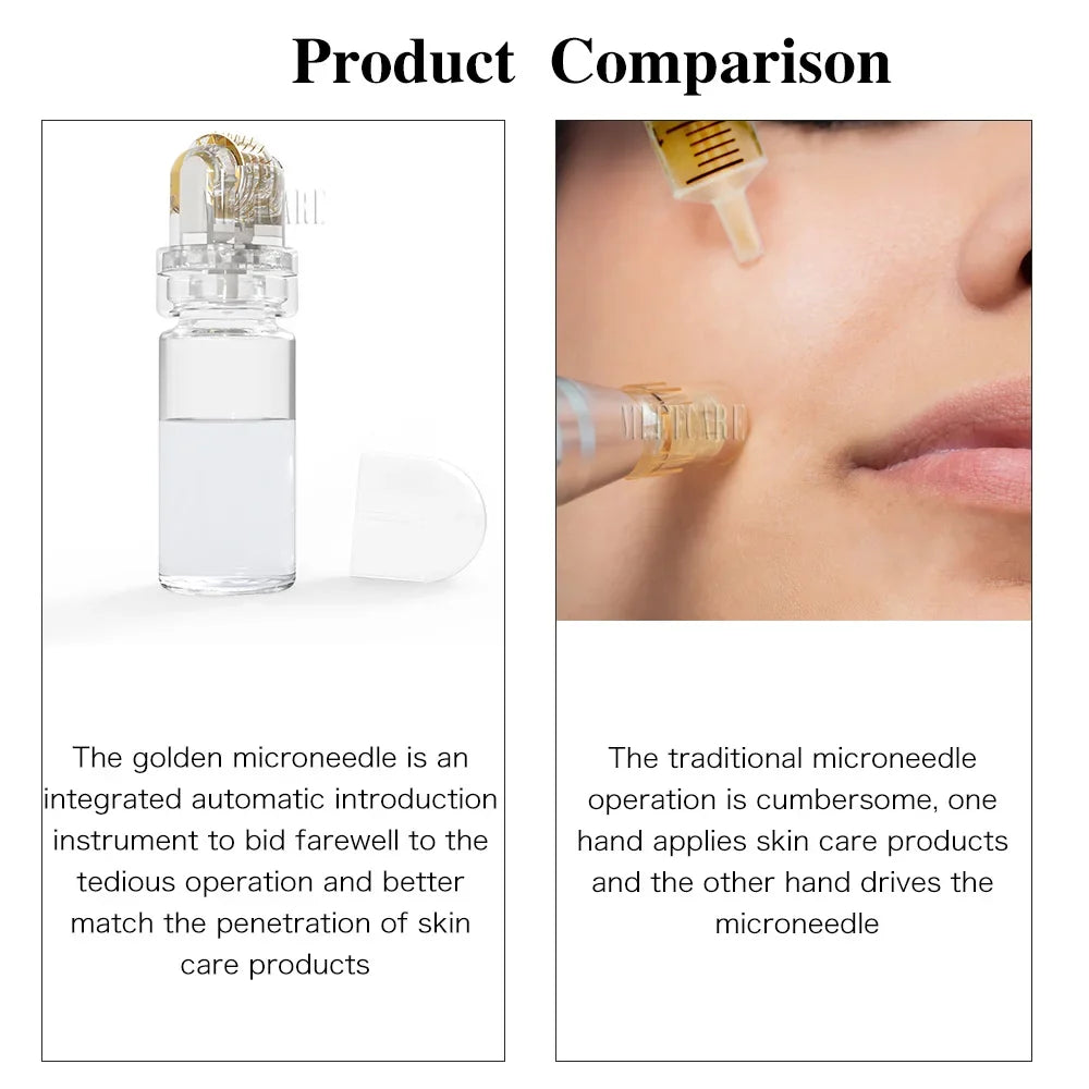 Hydra Roller 64  Beauty Skin Care Tool Titanium Microneedle Facial Skin Care   Bottle Roller Reusable