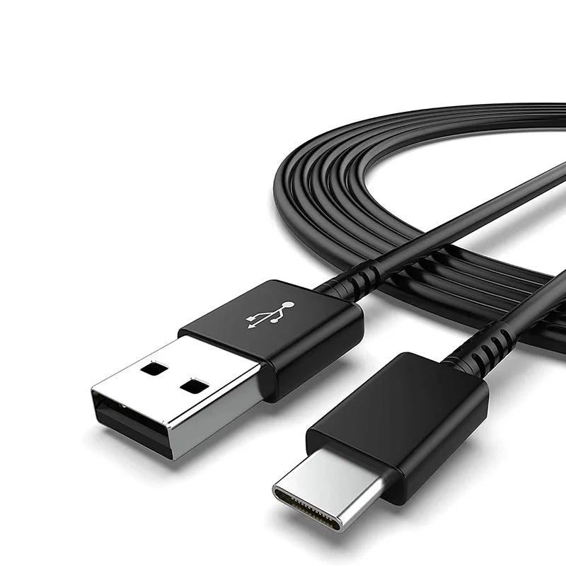 TYPE C Cable 1.2M 2M Fast Charger Data Line For Samsung Galaxy S8 S9 S10 S21 Ultra Note 8 9 10 A54 A53 5G A71 A52 A21S