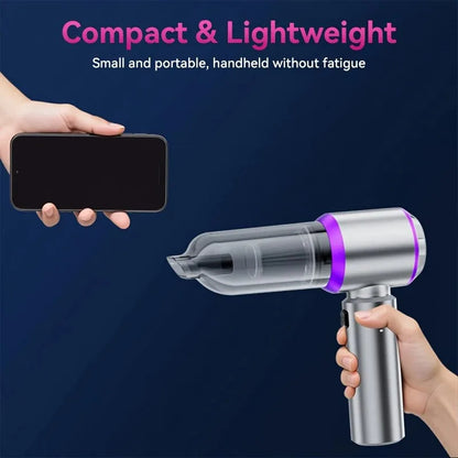 Powerful Car Vacuum Cleaner | Cordless Portable Car Cleaner | Powerful Air Duster Suitable for Home Appliances and Hair Dryers