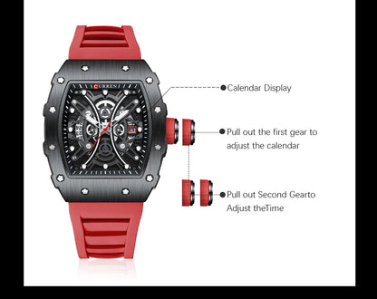 CURREN Mens Watch Luxury Quartz Wristwatch