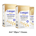 30Pcs Sadoer Collagen Sleeping Mask Facial Skin Care Moisturizing Brightening Firming Hydrating Mask Face Skin Care