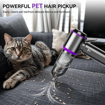 Powerful Car Vacuum Cleaner | Cordless Portable Car Cleaner | Powerful Air Duster Suitable for Home Appliances and Hair Dryers