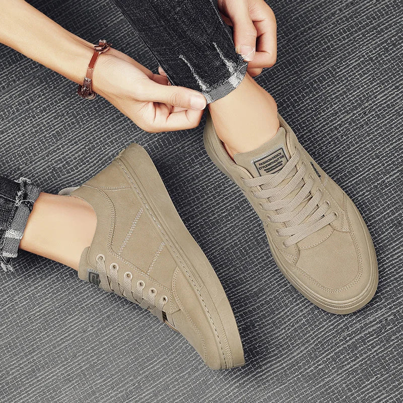 Men's Shoes 2026 New Spring Work Safety Shoes, Anti-slip, Wear-resistant, Versatile Casual Sports Work Shoes, Men's Board Shoes