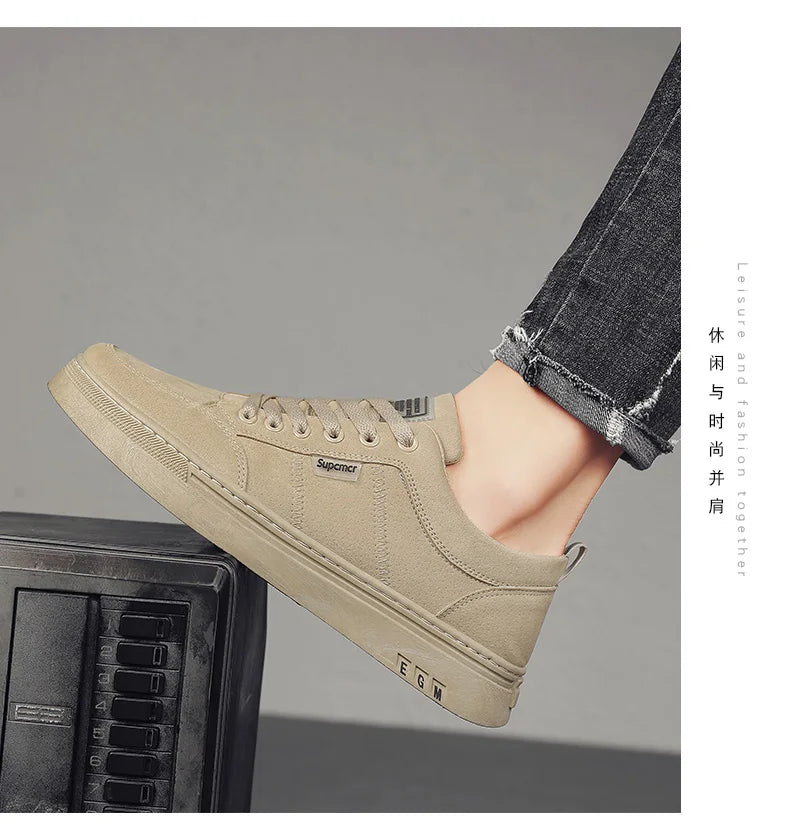 Men's Shoes 2026 New Spring Work Safety Shoes, Anti-slip, Wear-resistant, Versatile Casual Sports Work Shoes, Men's Board Shoes