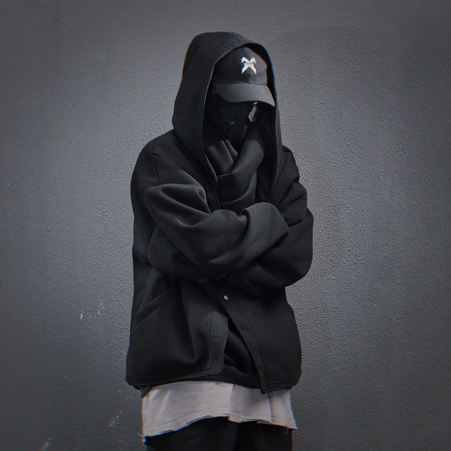 11 BYBB'S DARK 2025 Turtleneck Fake two Hoodie Techwear Men Functional Hoodies Hip Hop Streetwear Pullover Sweatshirts Oversized