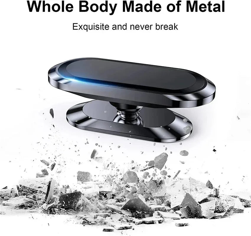Magnetic Car Phone Holder 360 Rotatable Mini Strip Shape Stand For Huawei Metal Strong Magnet GPS Car Mount for Phone 14