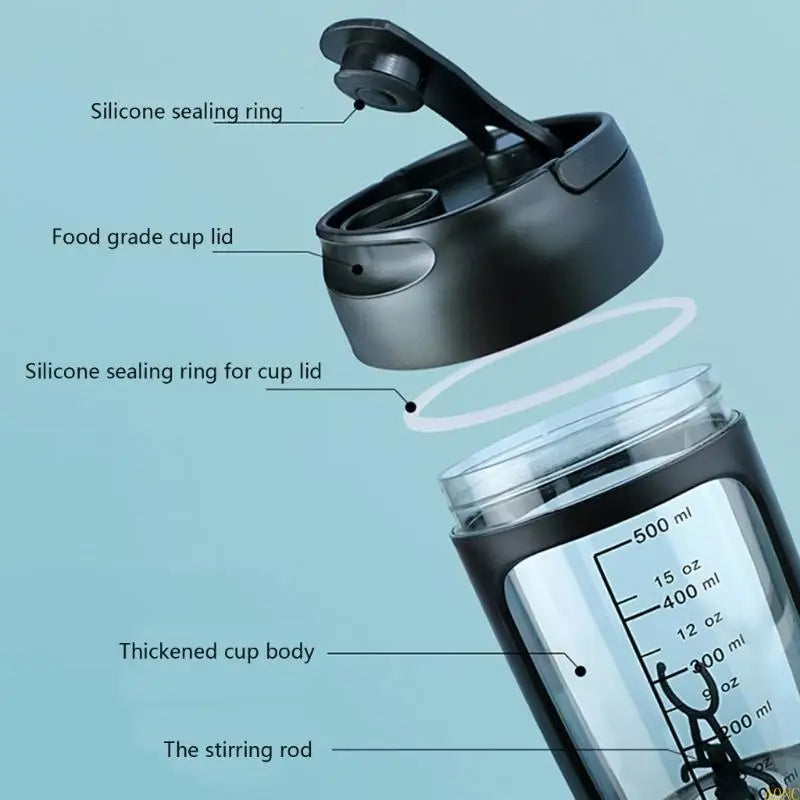 A0NC Electric Protein Shaker Bottle Bottles Shaker Bottles USB Rechargeable