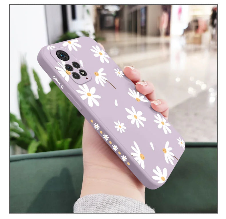 Plain Daisies Phone Case For Xiaomi Redmi Note 14 13 12 12S 11 11S 10 10A 10T 10S 9T 9 8 7 Pro Plus 10C 4G 5G Cover