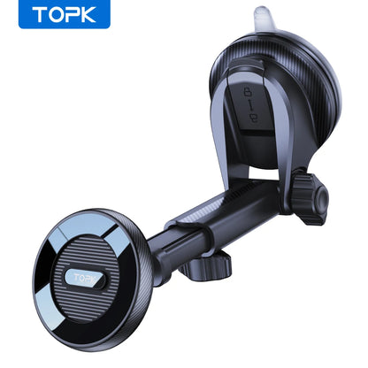 TOPK Dashboard Magnetic Phone Holder for Car, Compatible with MagSafe Car Mount, Windshield Magnetic Car Mount, Car Accessories