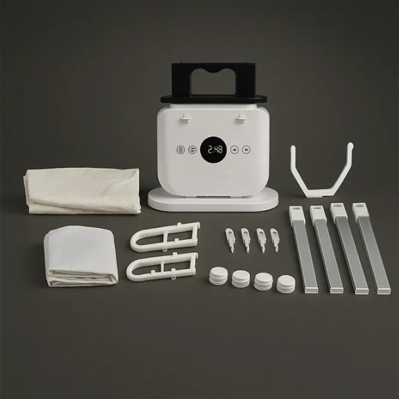 Automatic Portable Mini Folding Garment Iron Machine Clothes Dryer with Air Dry Heater Ironing Function for Home Travel