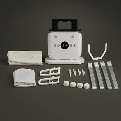 Automatic Portable Mini Folding Garment Iron Machine Clothes Dryer with Air Dry Heater Ironing Function for Home Travel