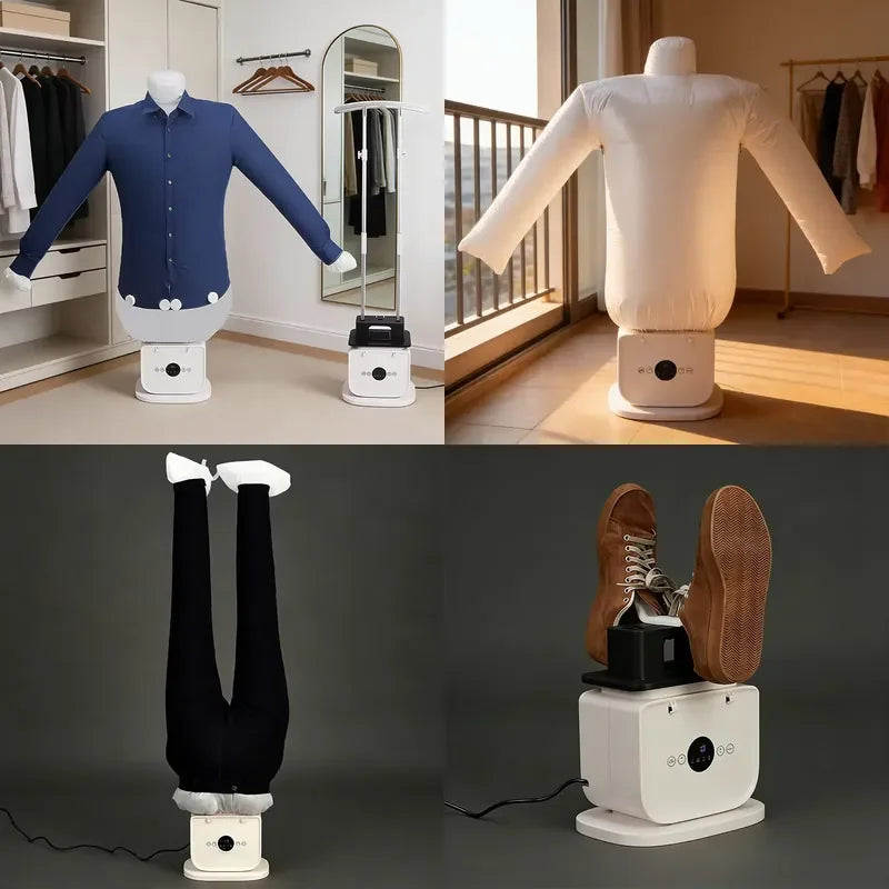 for Portable Clothes Dryer for Home Use Automatic Folding Collapsible Hanger Steam Iron Multi Function Laundry Drying Rack