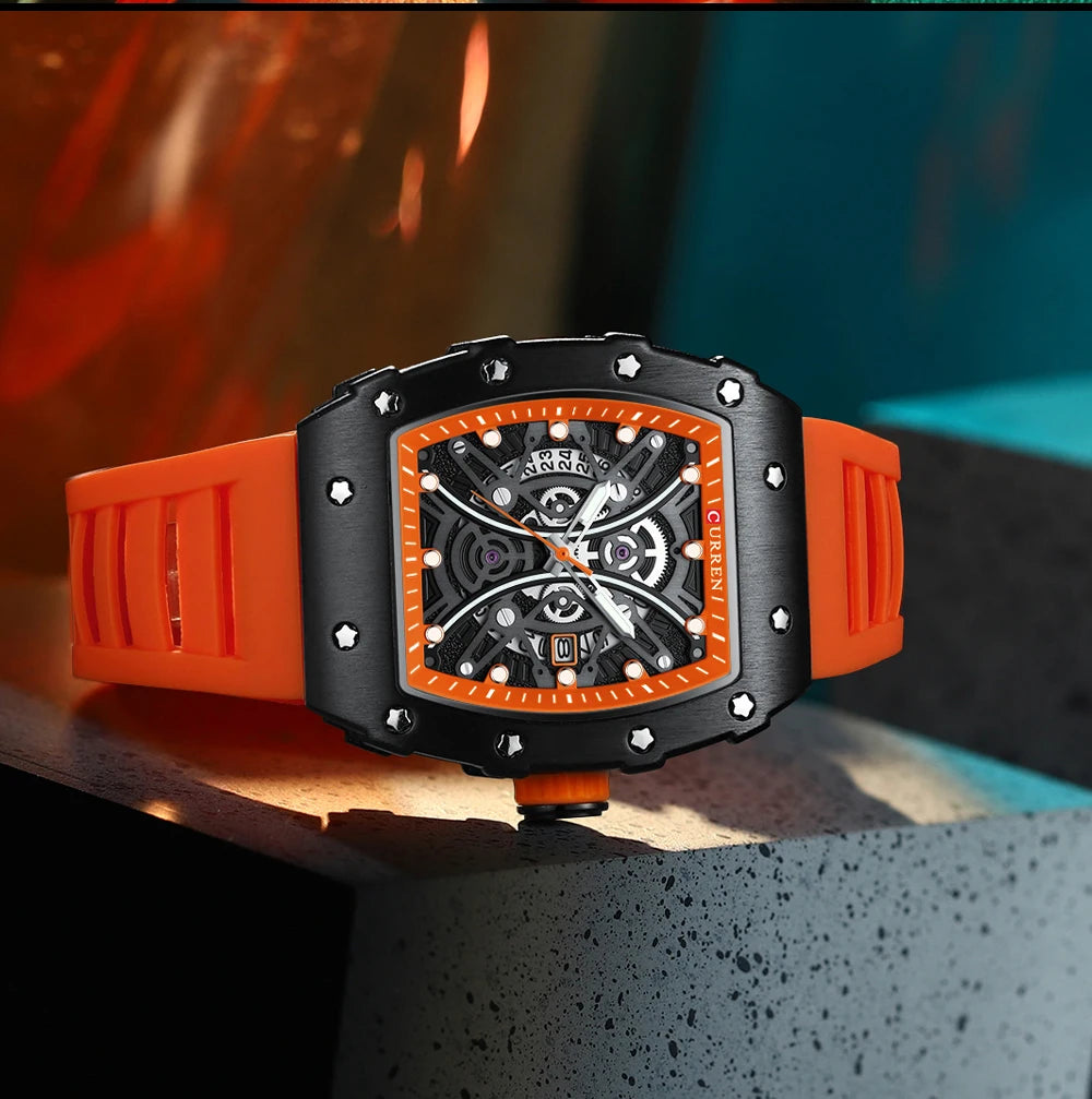 CURREN Mens Watch Luxury Quartz Wristwatch