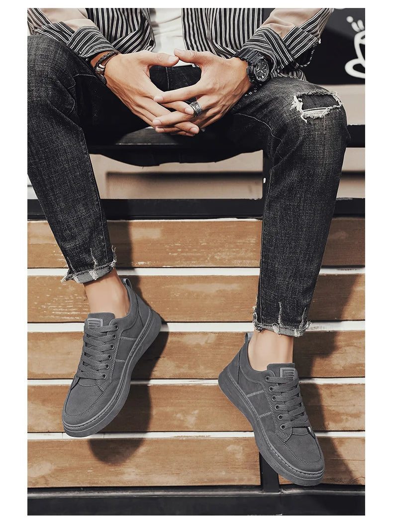 Men's Shoes 2026 New Spring Work Safety Shoes, Anti-slip, Wear-resistant, Versatile Casual Sports Work Shoes, Men's Board Shoes