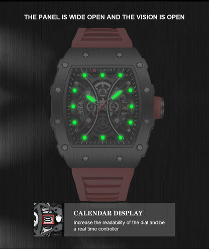 CURREN Mens Watch Luxury Quartz Wristwatch