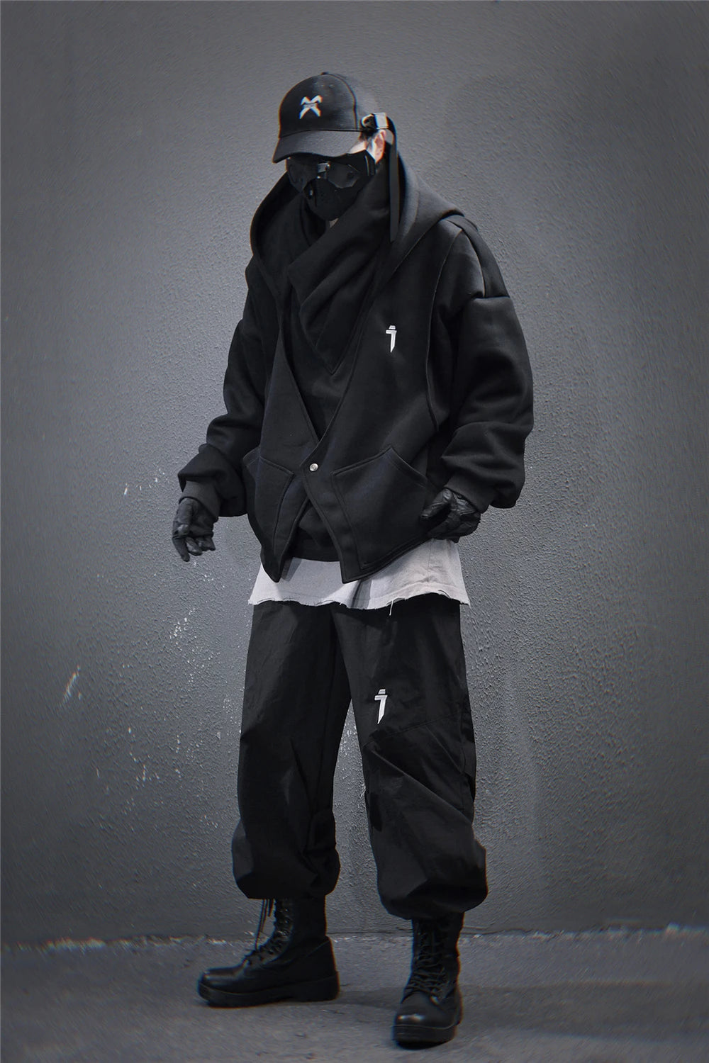 11 BYBB'S DARK 2025 Turtleneck Fake two Hoodie Techwear Men Functional Hoodies Hip Hop Streetwear Pullover Sweatshirts Oversized