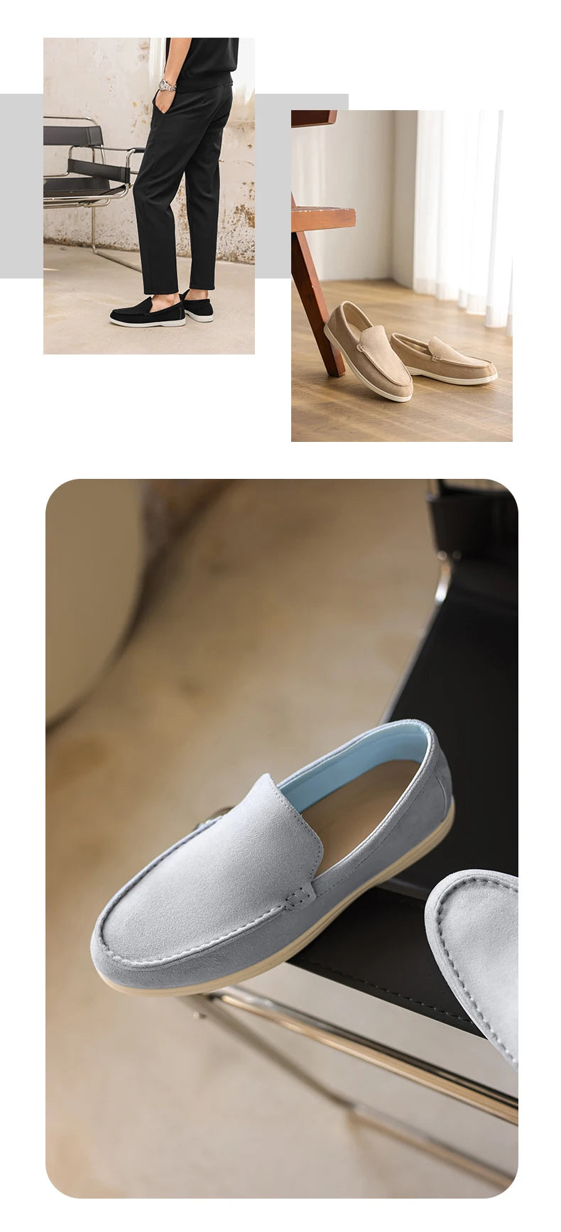 2025 Men's multi-color loafers A pedal leisure business shoes Doug shoes