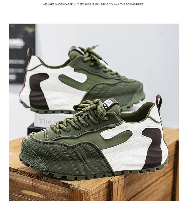 2026 Chunky Sneakers Mens Designer Sport Shoes Men's Fashion Casual Mesh Breathable Increased Platform Shoes Zapatillas Comodas