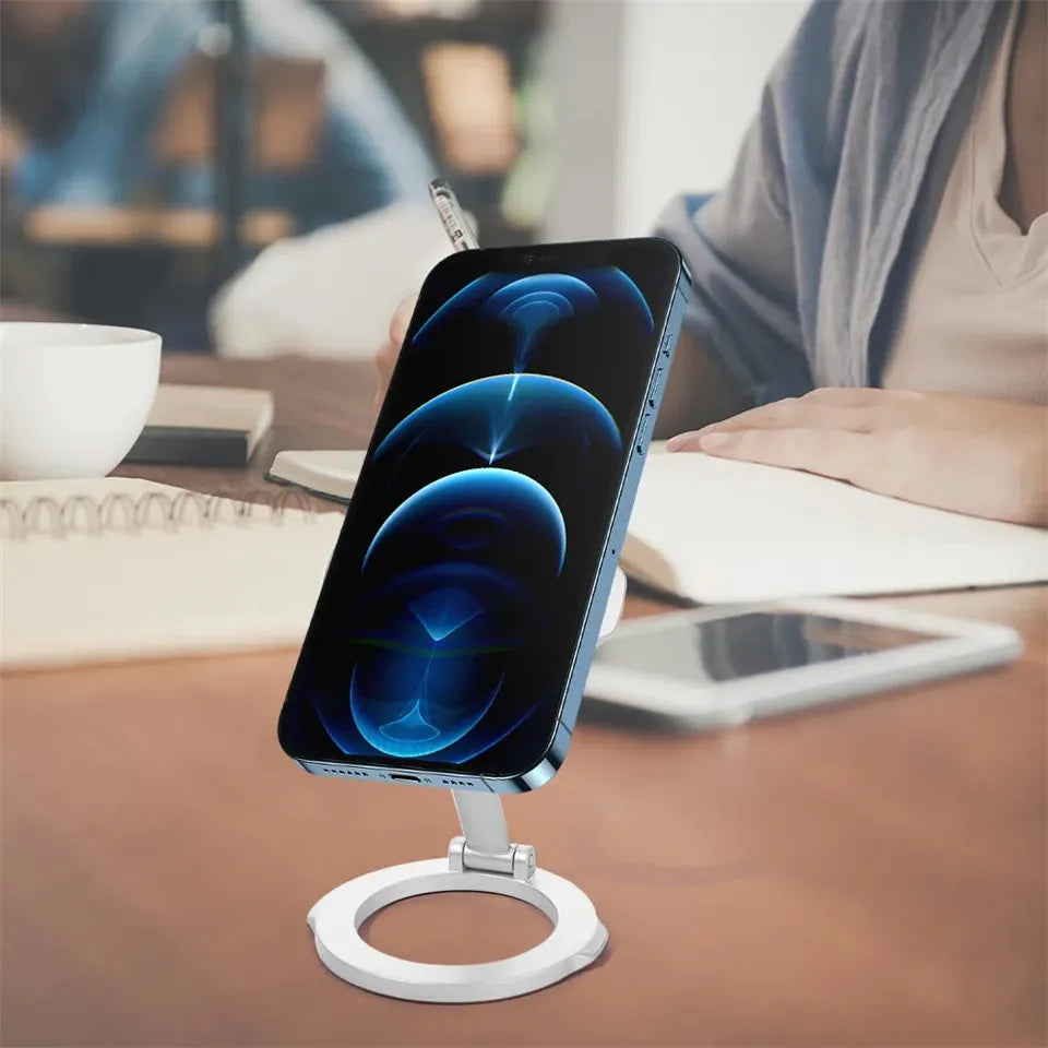 New Foldable Double Sided Magnetic Phone Holder for Magsafe Gym Treadmill Universal Folding Car Holder Magnetic Smartphone Stand